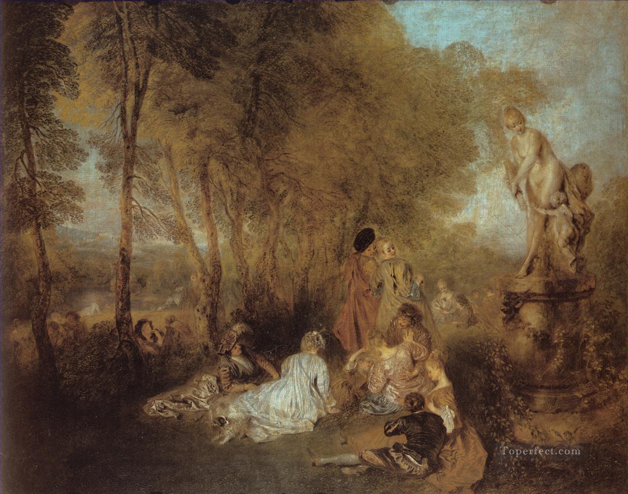 La Fete damour Jean Antoine Watteau Oil Paintings